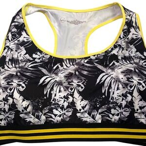 Cato Active Racerback Sports Bra 3X Black Athleisure Athletic Exercise Fitness